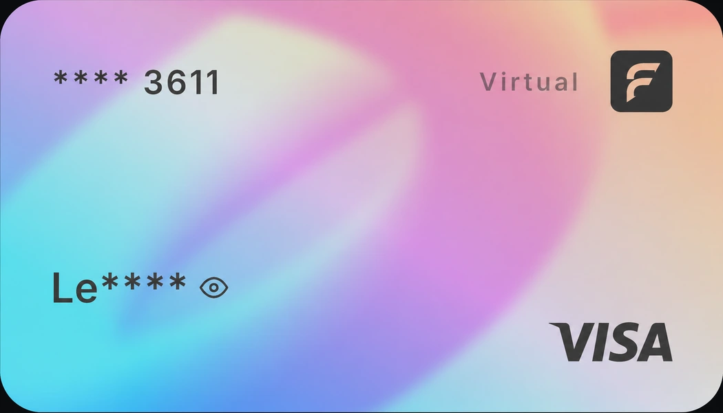Flot Virtual Visa card